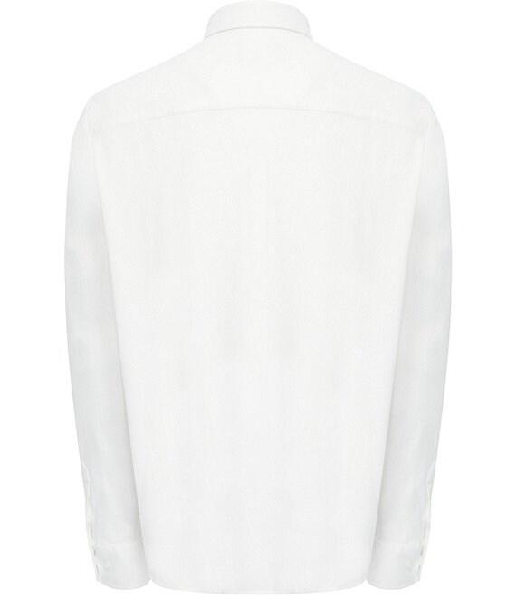 Visconti Big & Tall Melange Knit Long Sleeve Woven Shirt Product Image