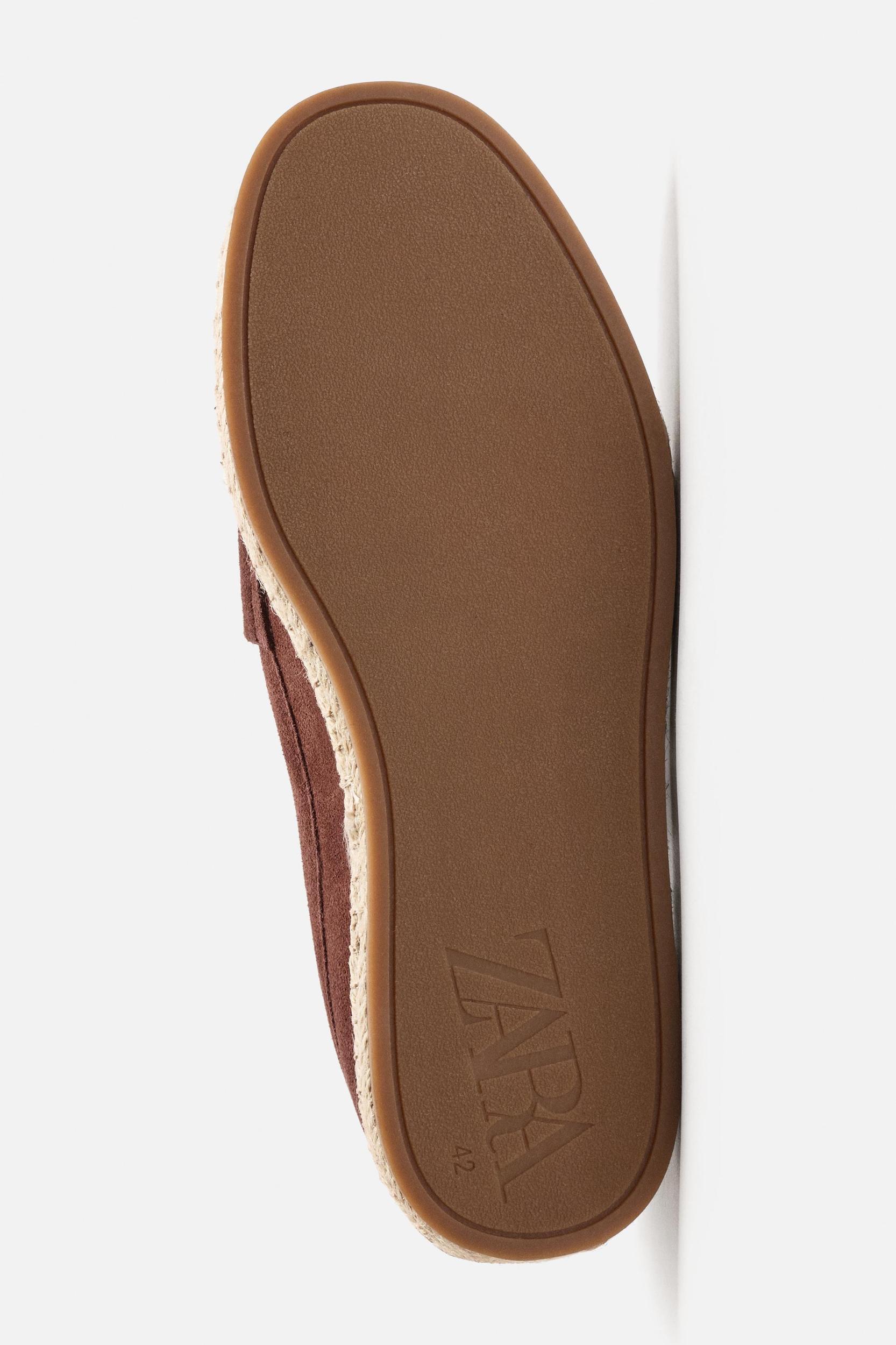 LEATHER MOCCASIN ESPADRILLES Product Image