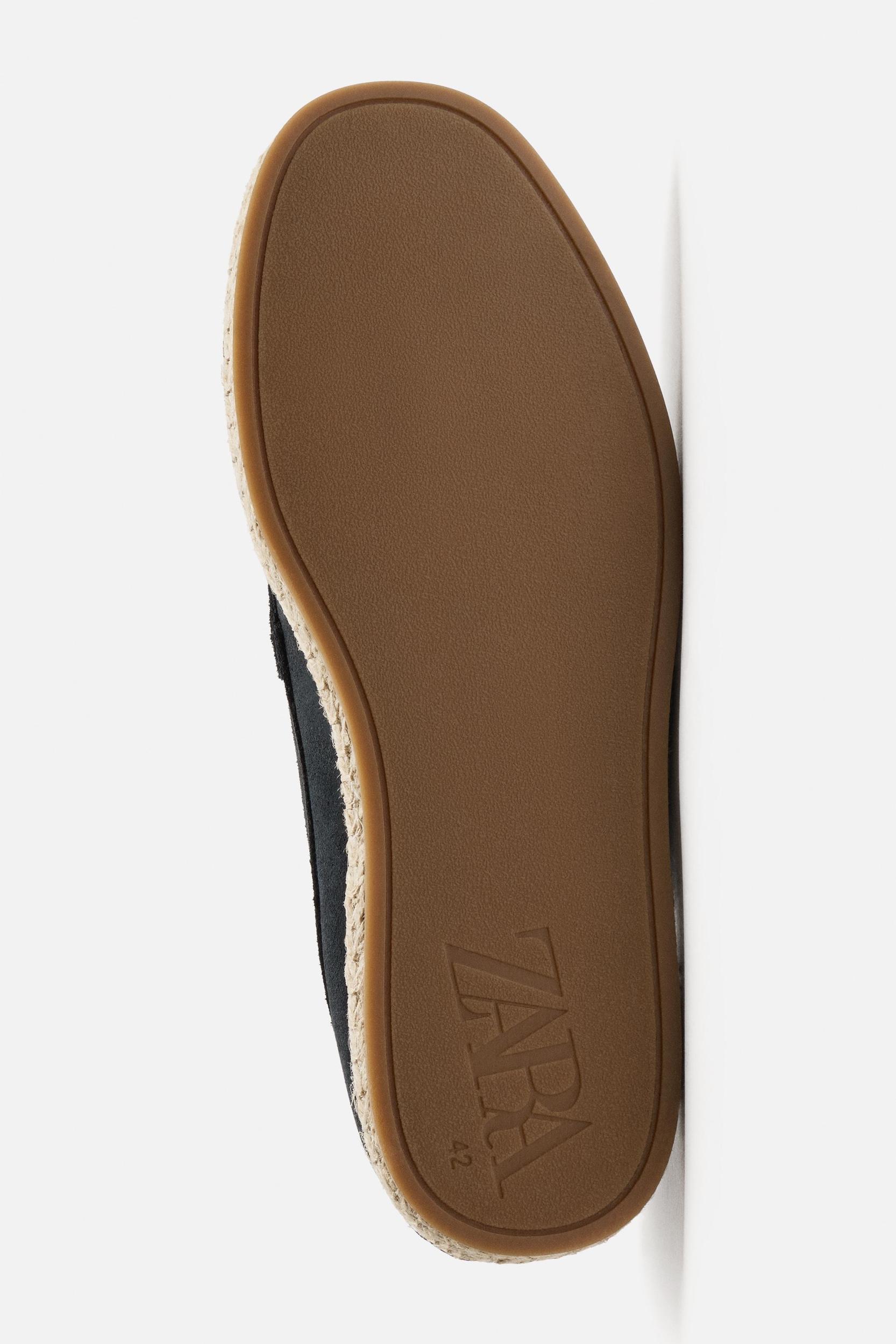 LEATHER MOCCASIN ESPADRILLES Product Image