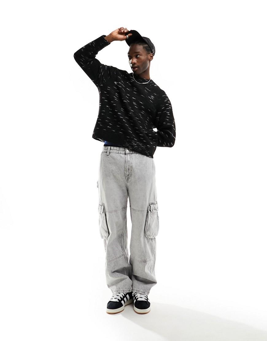 Weekday Norman relaxed space dye sweater Product Image