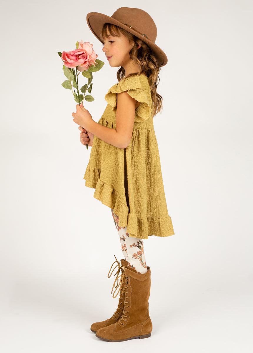 Zelda Top in Dusty Citron Girls Product Image