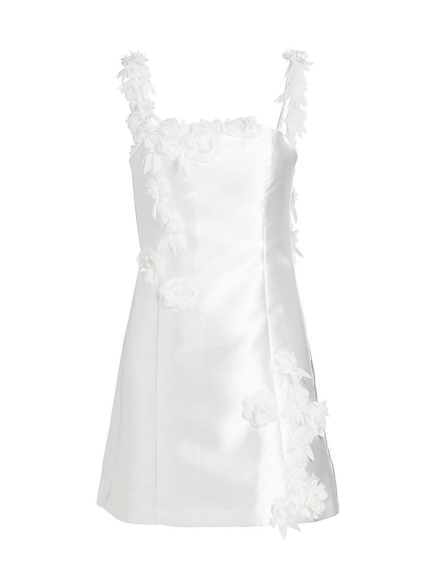 Womens Stevie Flower Appliqu Minidress Product Image