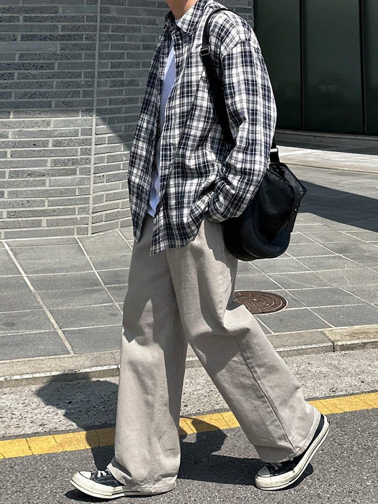 RT No. 12513 KHAKI STRAIGHT JEANS Product Image