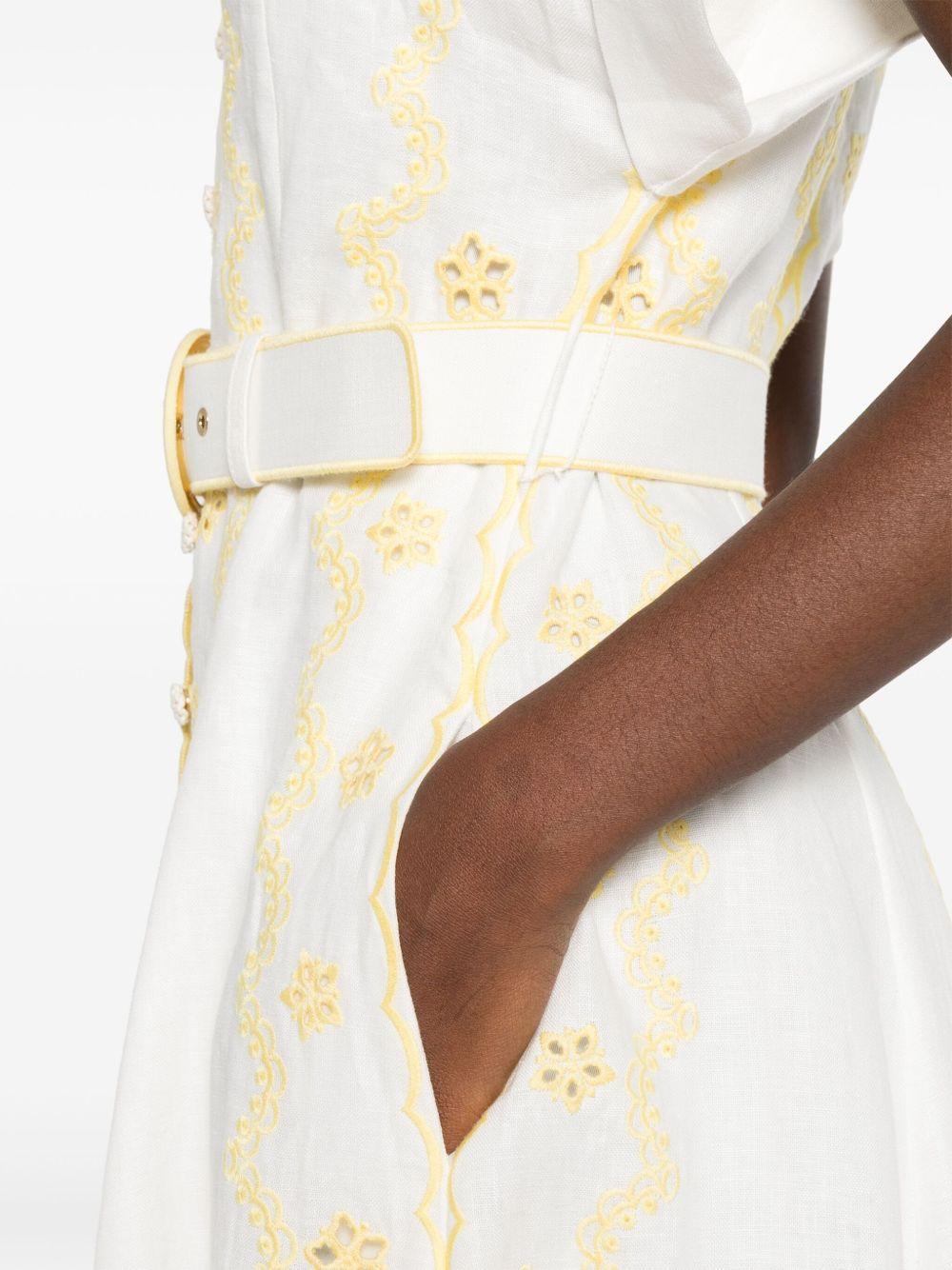 Lucky embroidered midi dress Product Image