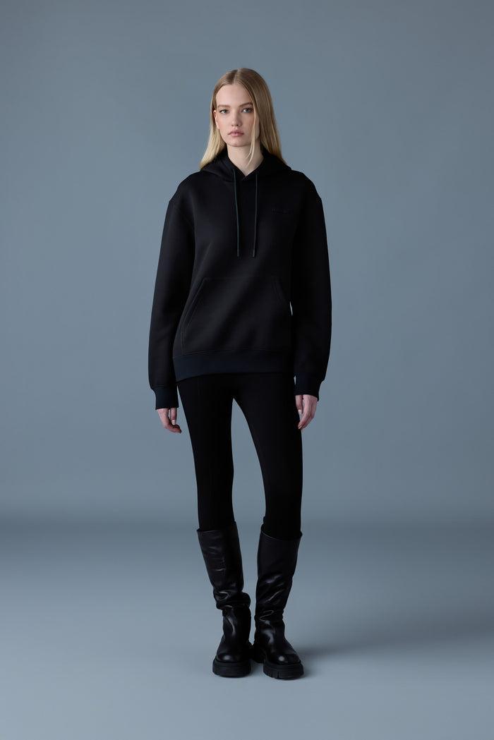 Mackage Krystian Double-Face Jersey Hoodie- Black Product Image