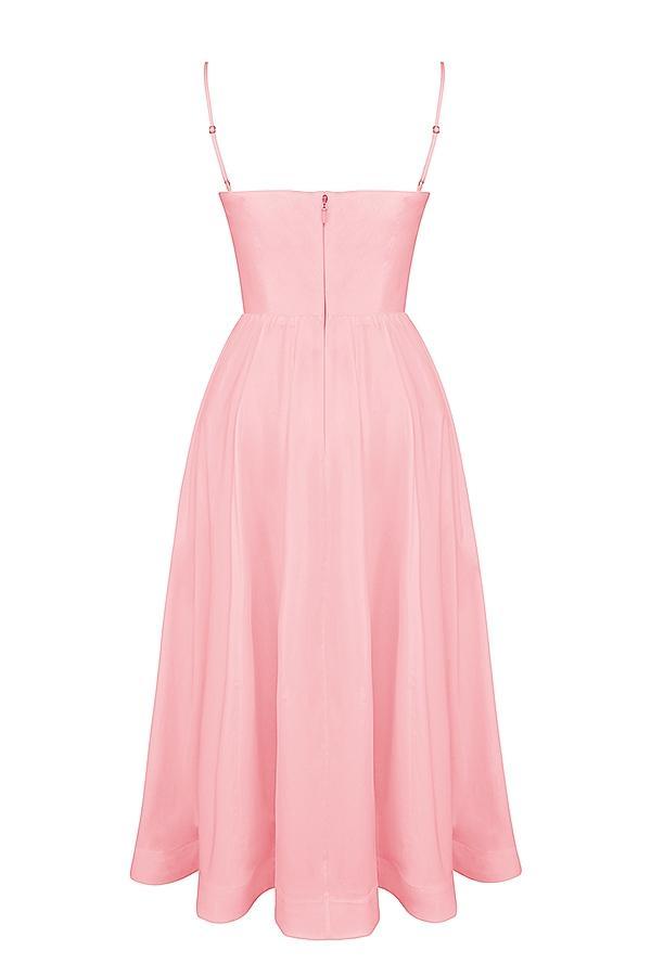 Lolita Rose Pink Cotton Corset Sundress Product Image