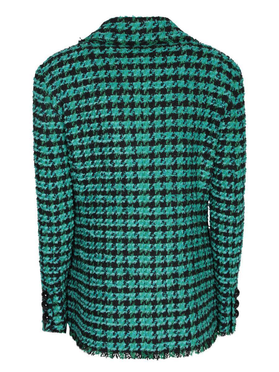 MSGM Green Tweed Blazer Product Image