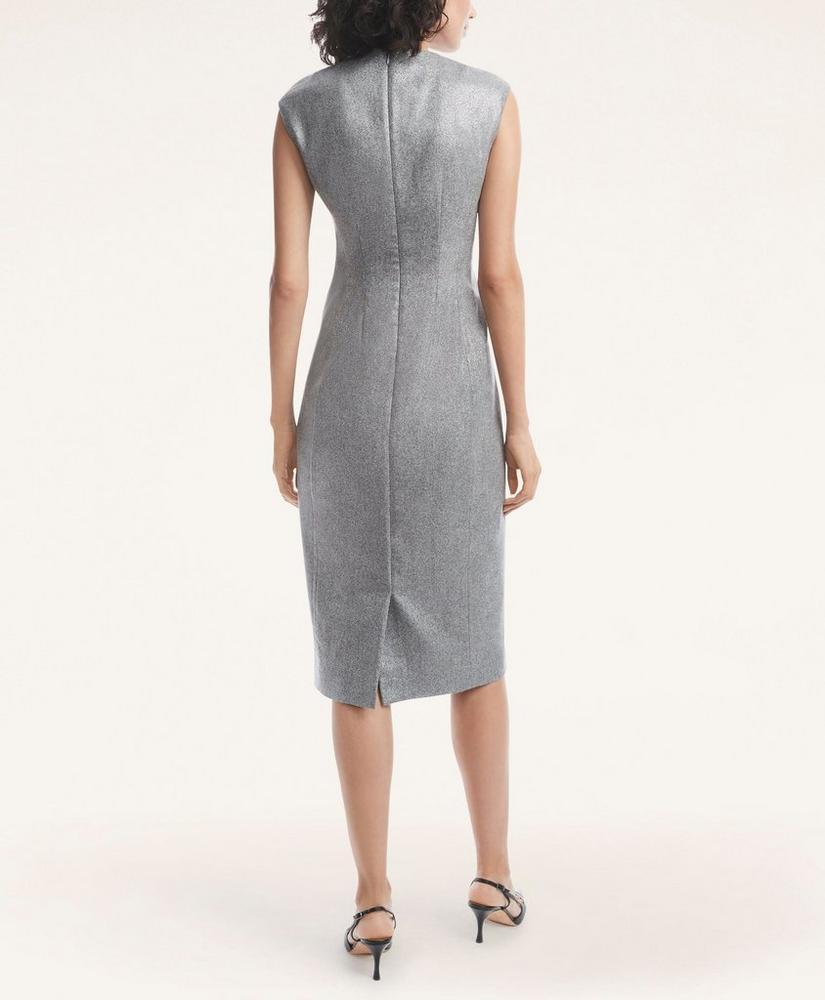 Flannel Metallic Sheath Dress Product Image