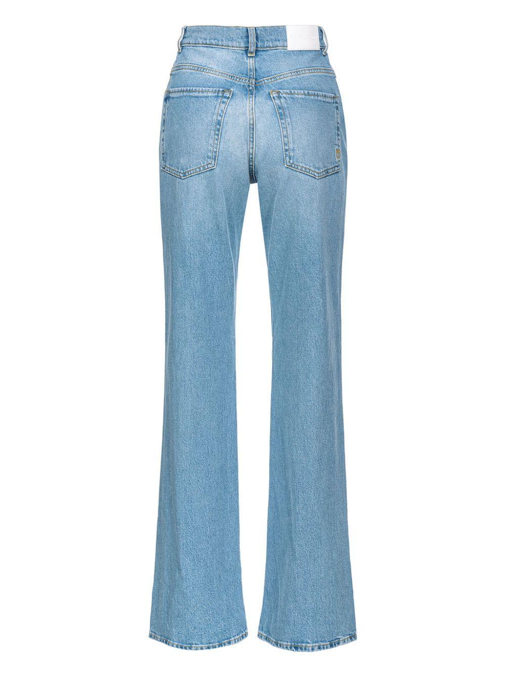 high-rise straight-leg jeans Product Image