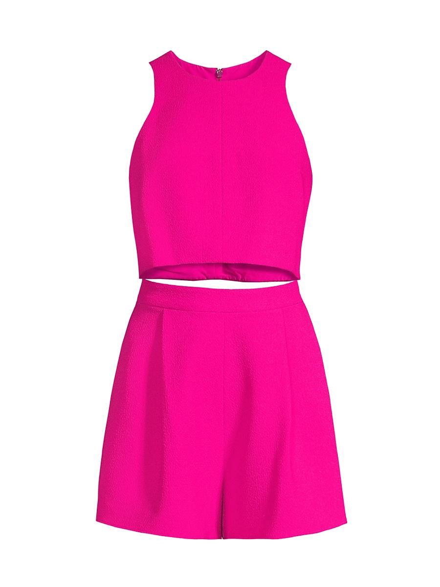 Womens Black Halo x Laurel Berman Sanibel Two-Piece Romper Product Image