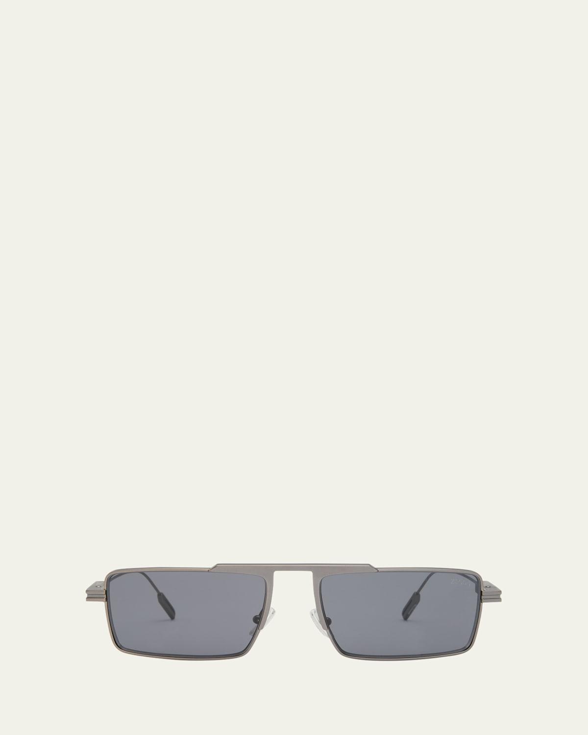 Mens EZ0233 Metal Rectangle Sunglasses Product Image