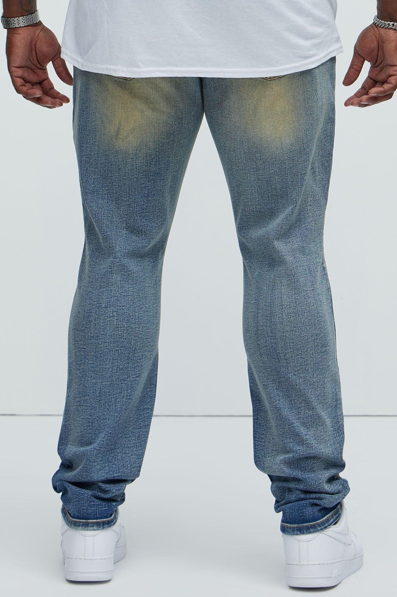 Marcin Stacked Skinny Jeans - Vintage Blue Wash Product Image