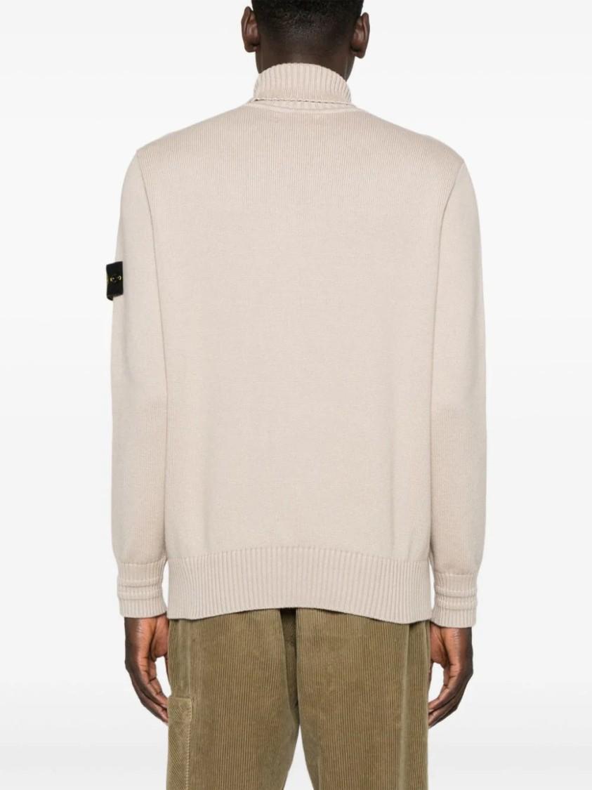 STONE ISLAND Compass-badge Sweater In Neutrals Product Image