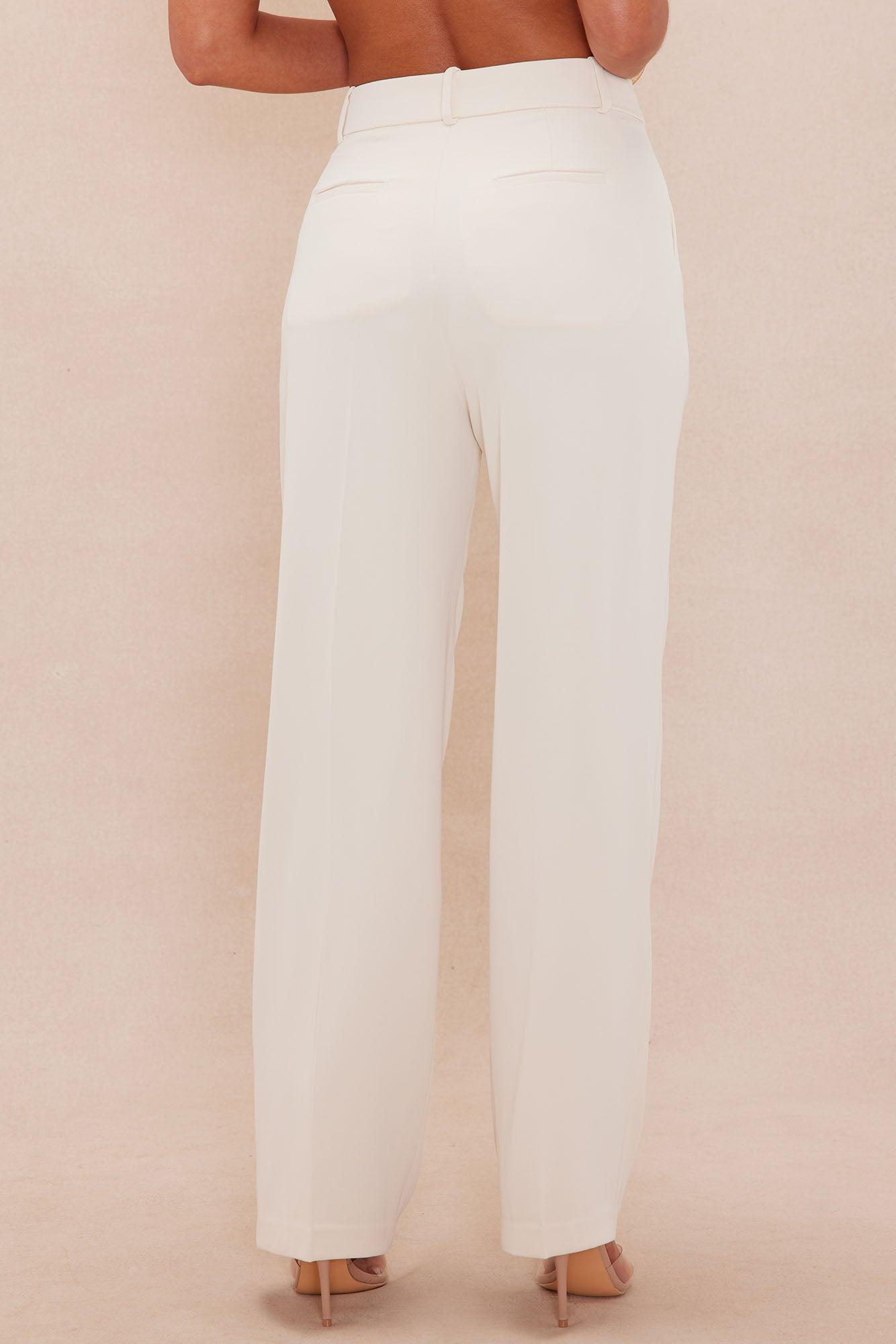 Rosalyn Wide Leg Pant - Cream Product Image