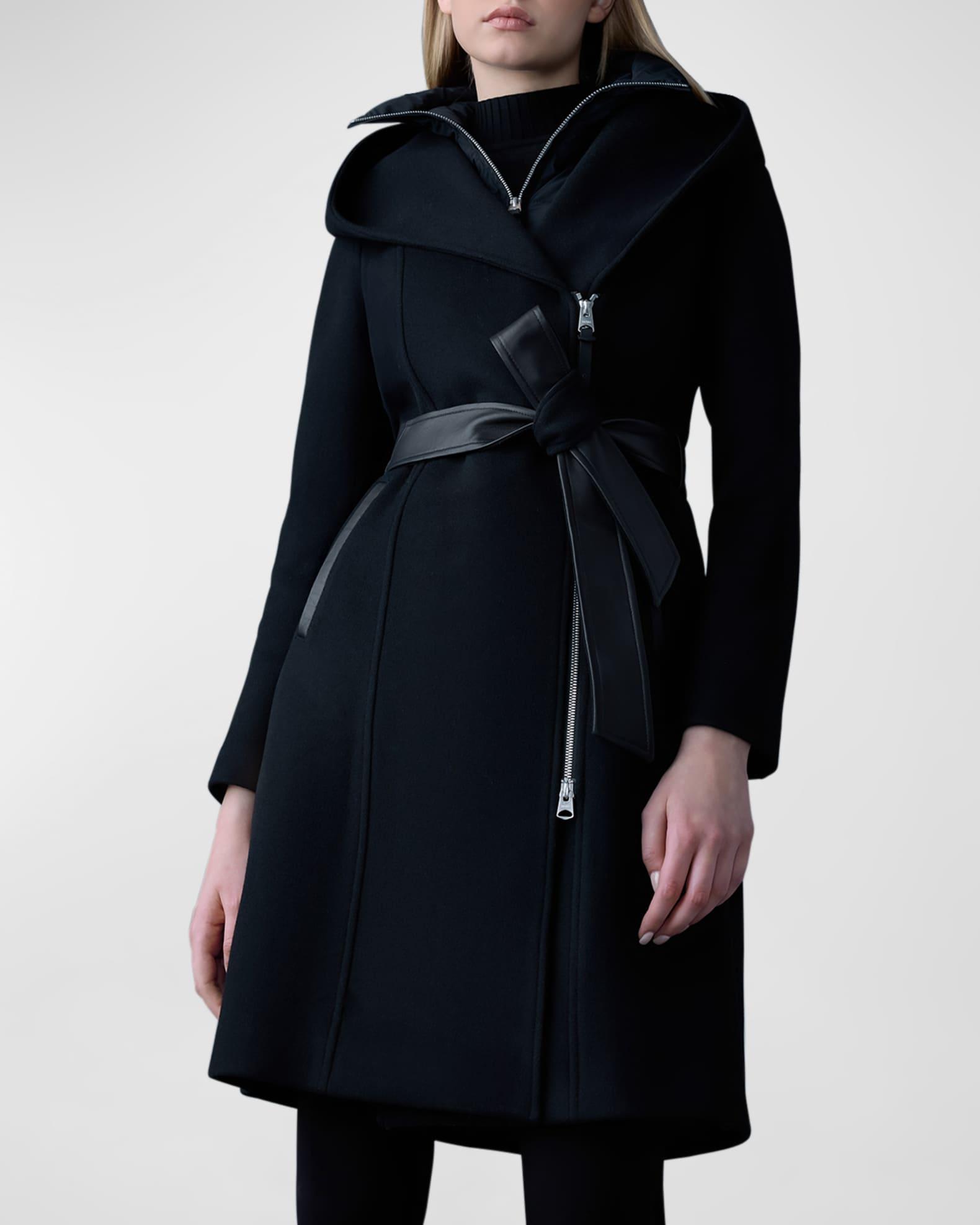 Shia 2-in-1 Double-Face Wool Coat with Removable Bib Product Image