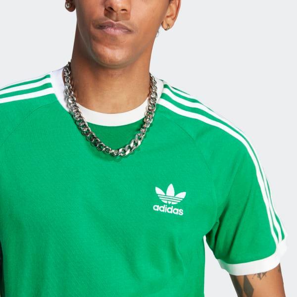 adidas Adicolor Classics 3-Stripes Tee Green S Mens Product Image