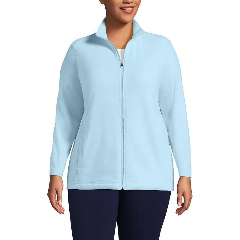 Plus Size Lands' End Full Zip Fleece Jacket, Women's, Size: 2XL, Rich Red Product Image