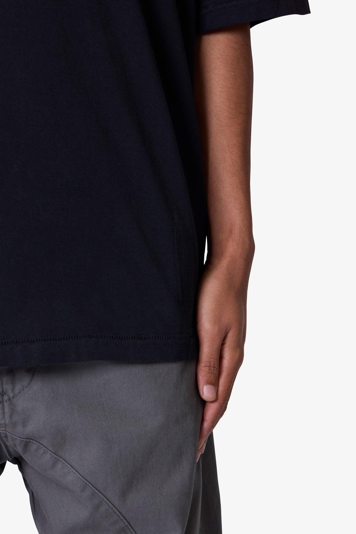 V Neck Tee - Washed Black Product Image