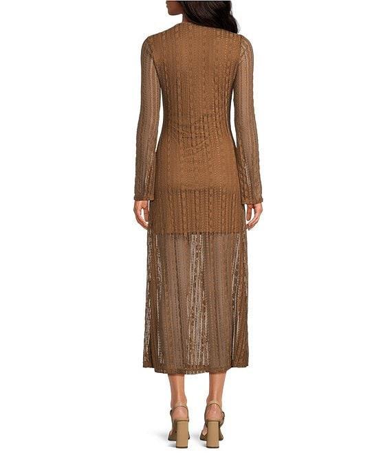 Chelsea & Violet Adalyn Lace Tie Front V-Neck Maxi Dress Product Image
