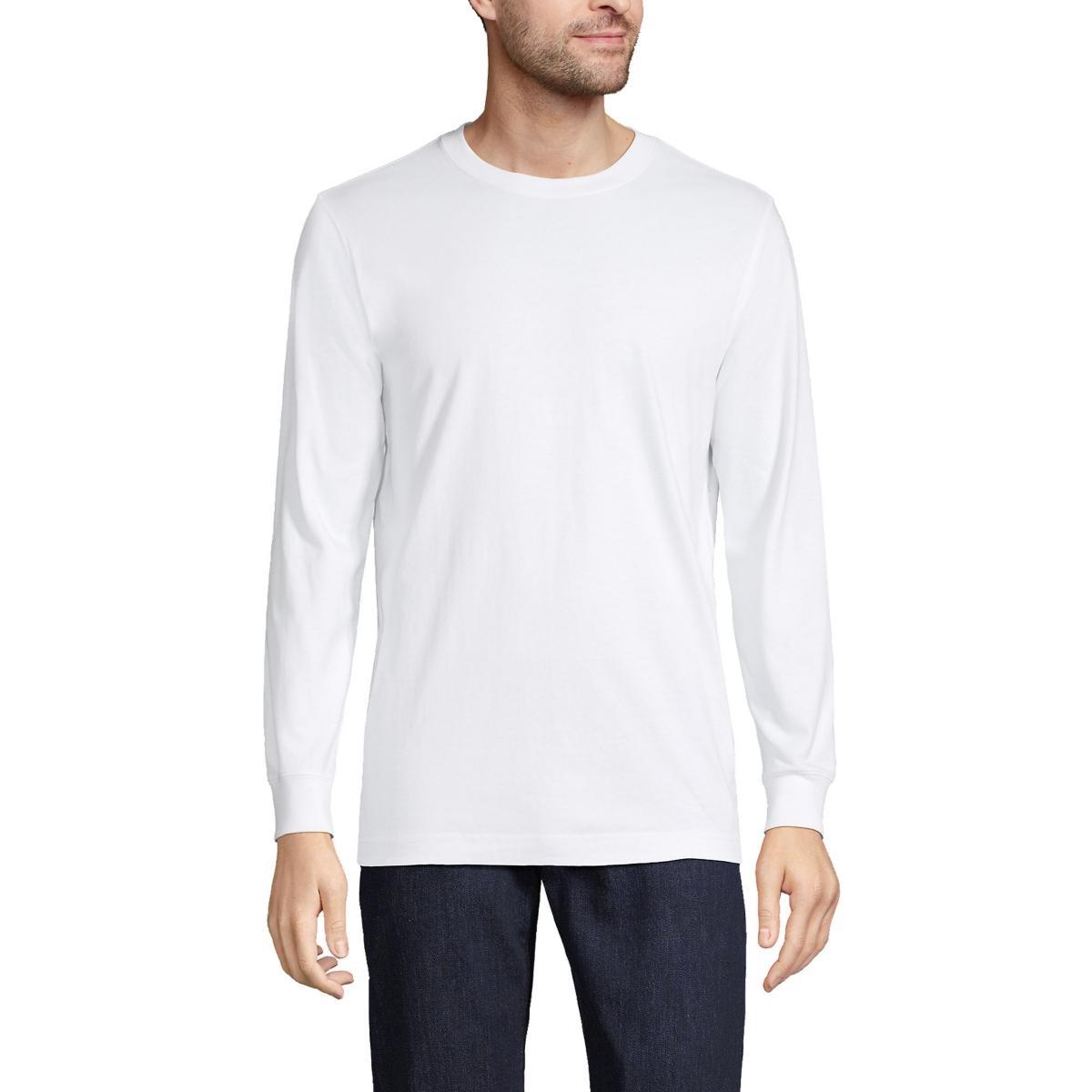 Big & Tall Lands' End Super Tee, Men's, Size: Medium Tall, Black Product Image