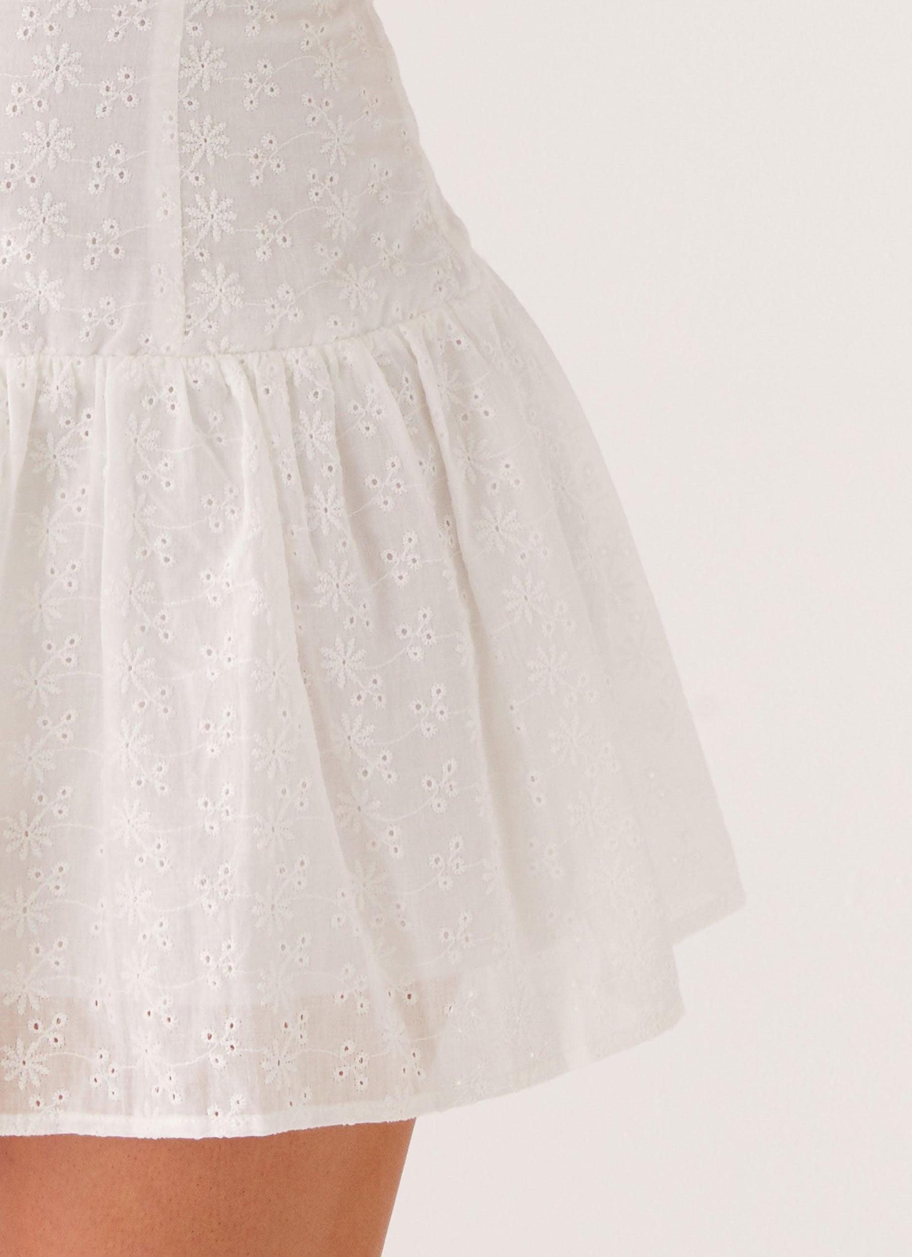 Palm Springs Mini Dress - White Product Image