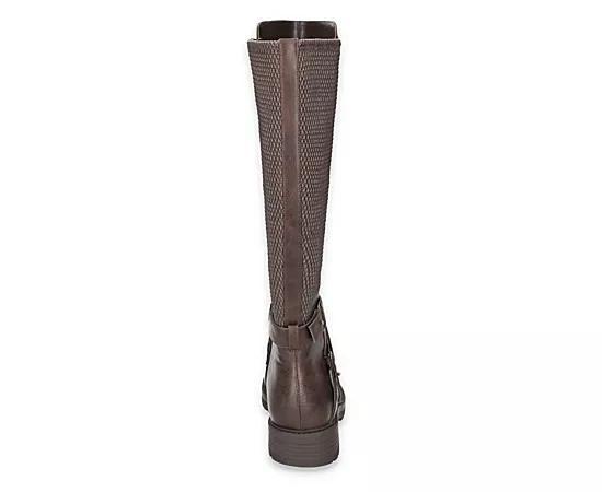 Easy Street Austyn Women's Wide Easy Works Slip Resistant Tall Boots, Size: 6 XW, Brown Stretch Product Image