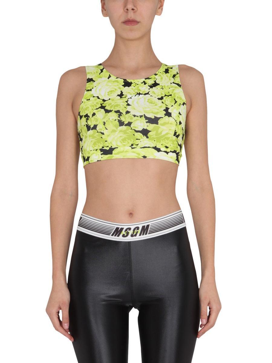 MSGM Topwear In Yellow Product Image