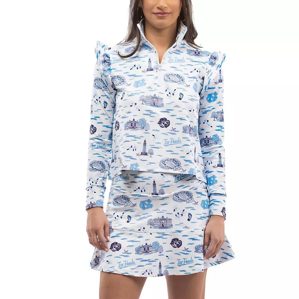 Womens Smith & Quinn Carolina Blue/White North Carolina Tar Heels Tailgate Molly Skort Product Image