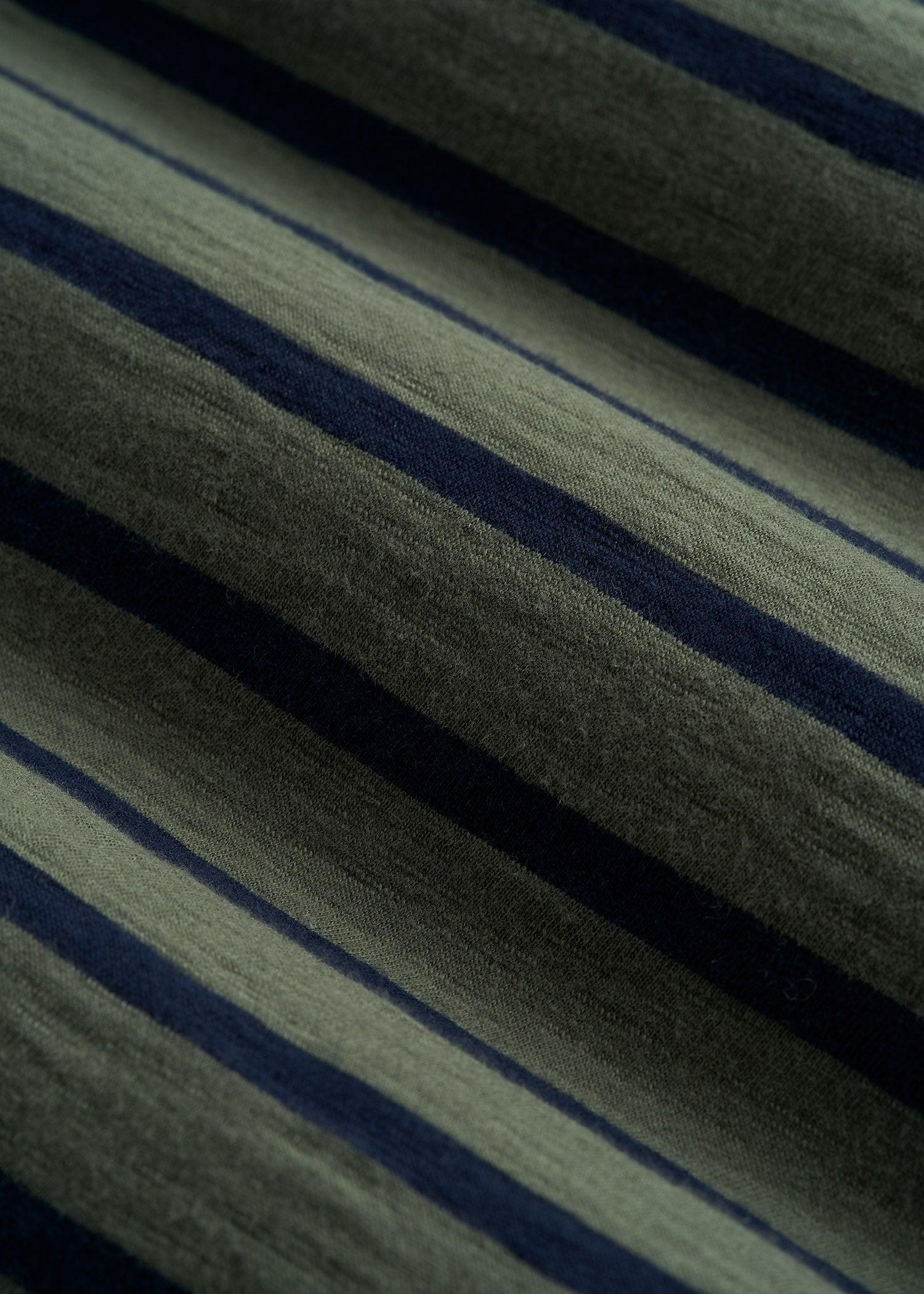 REGULAR-FIT Striped Tee in Dark Green and Navy Stripe - Men's Tall T-shirt Product Image