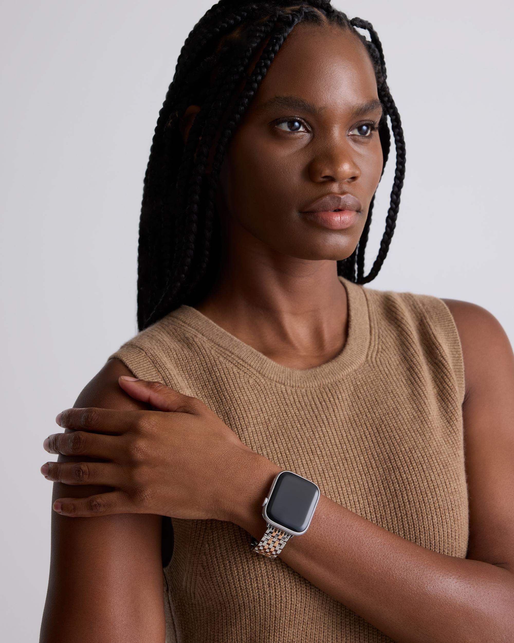 Quince | Women's Stainless Steel Bracelet Apple Watch Band Size 44mm 49mm Product Image