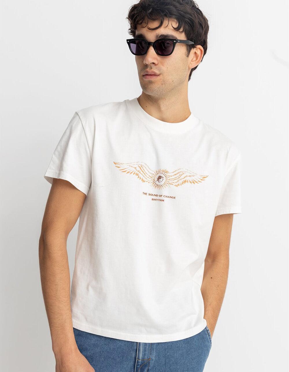 RHYTHM Flyer Band Mens Tee - WHITE Product Image