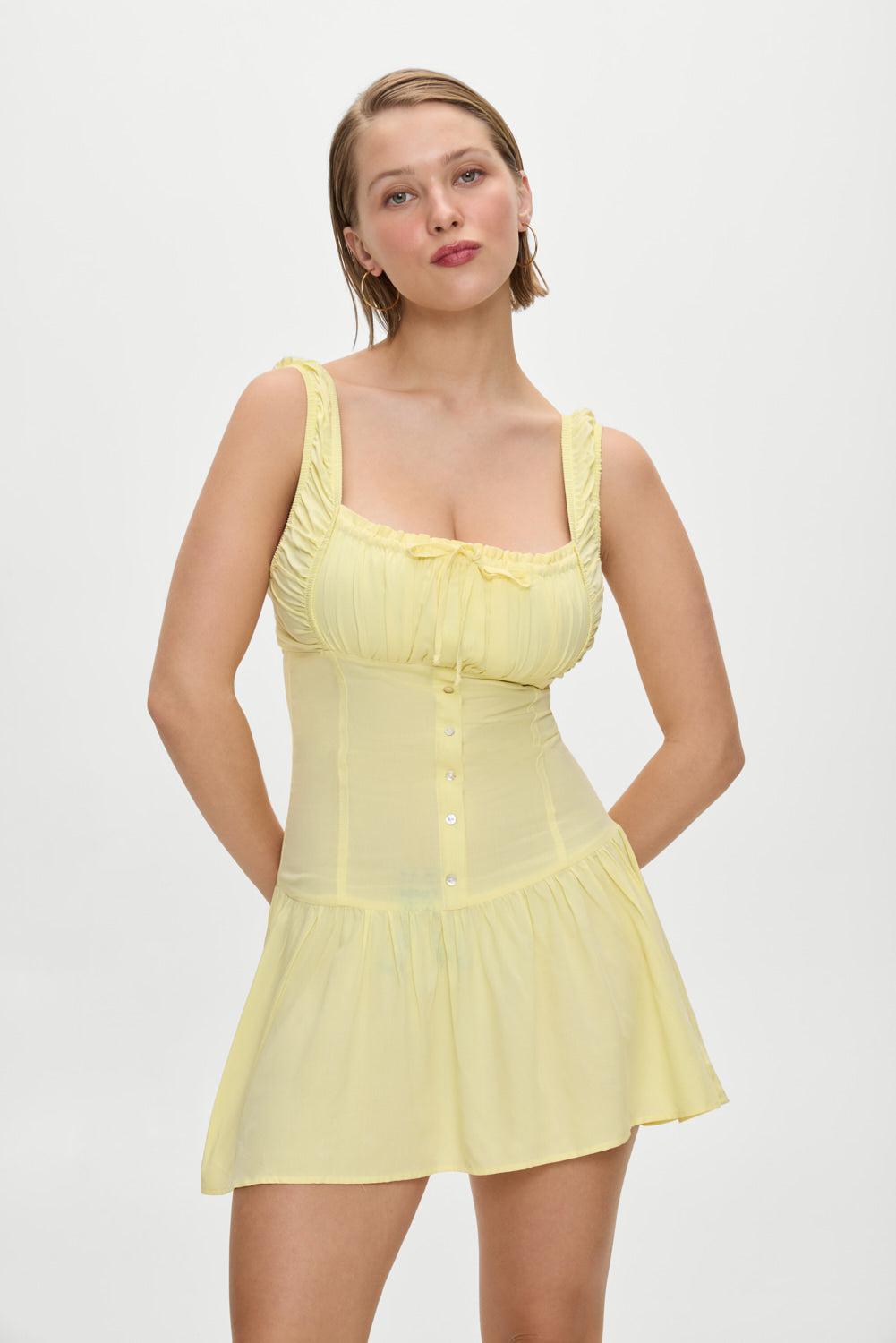 Christa Mini Dress - Sunflower Product Image