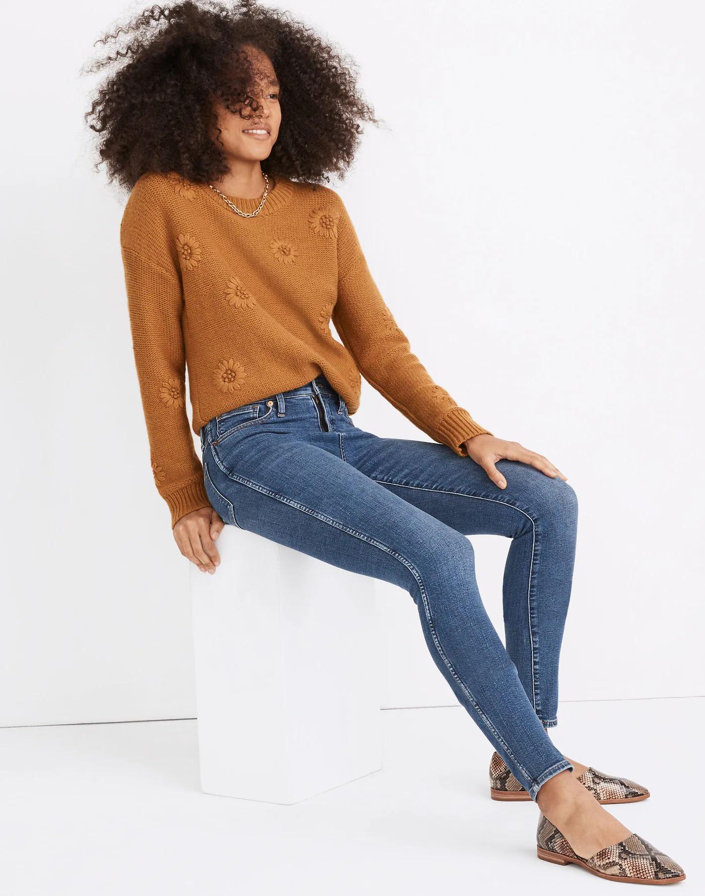 Petite 10" High-Rise Skinny Jeans in Wendover Wash: TENCEL™ Denim Edition Product Image