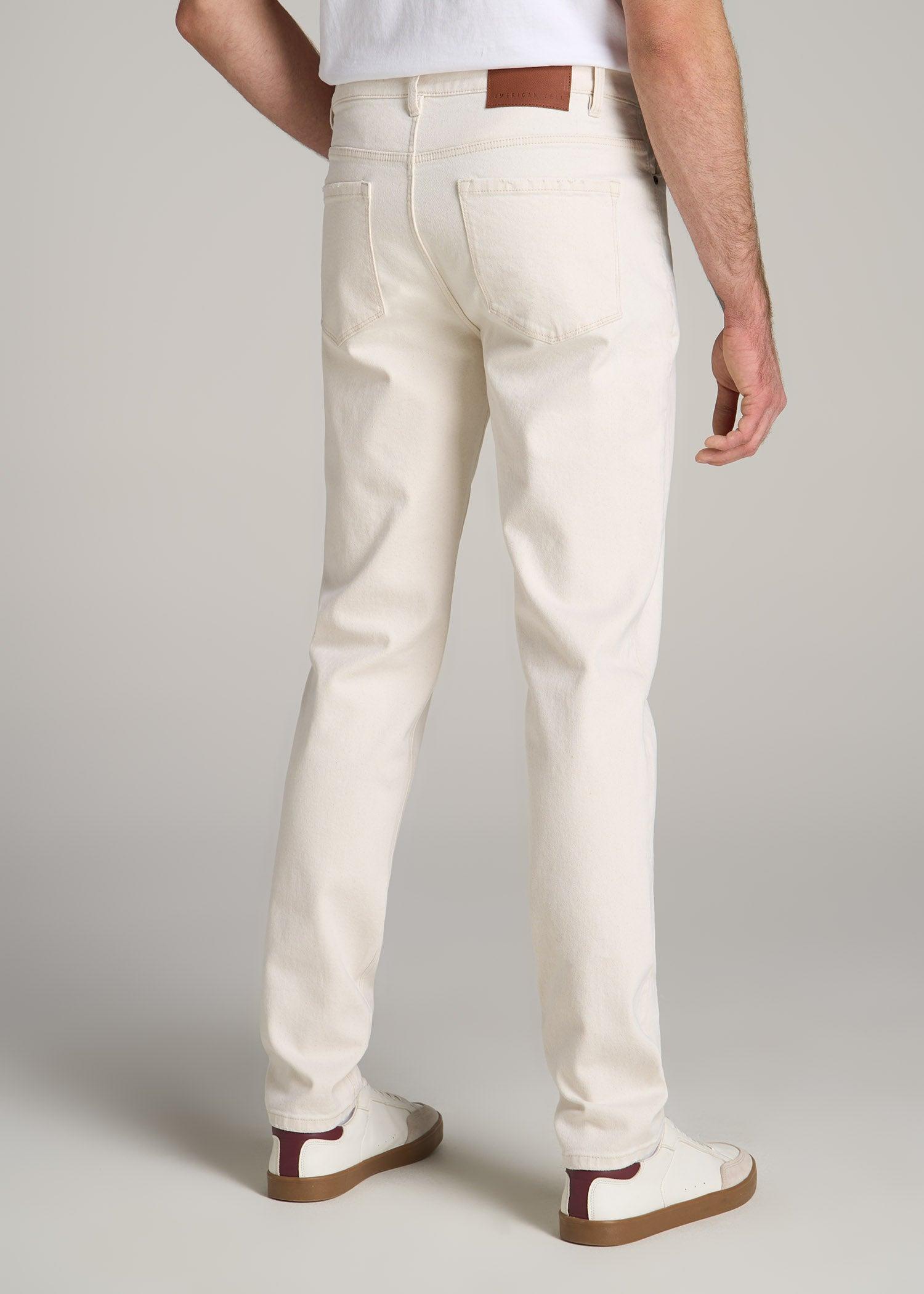 Milo RELAXED TAPERED FIT Jeans for Tall Men in Ecru Buff Product Image