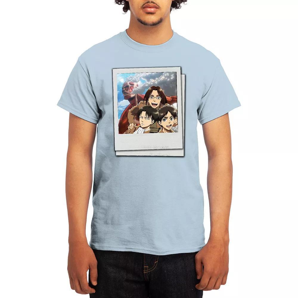 Men's Attack on Titan Group Instant Photo Tee, Boy's, Size: Large, Red Product Image