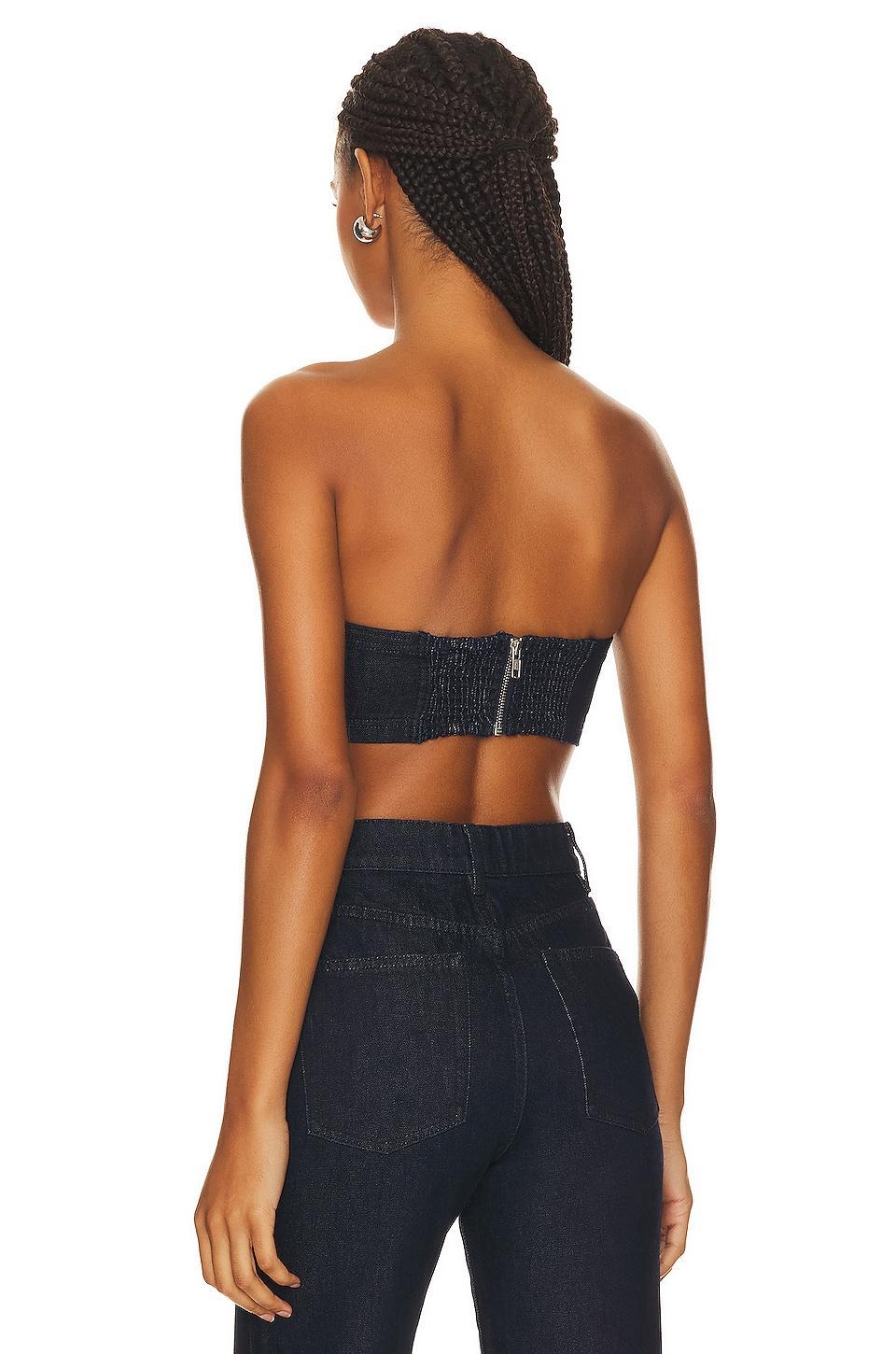 Lilah Denim Tube Top GRLFRND Product Image