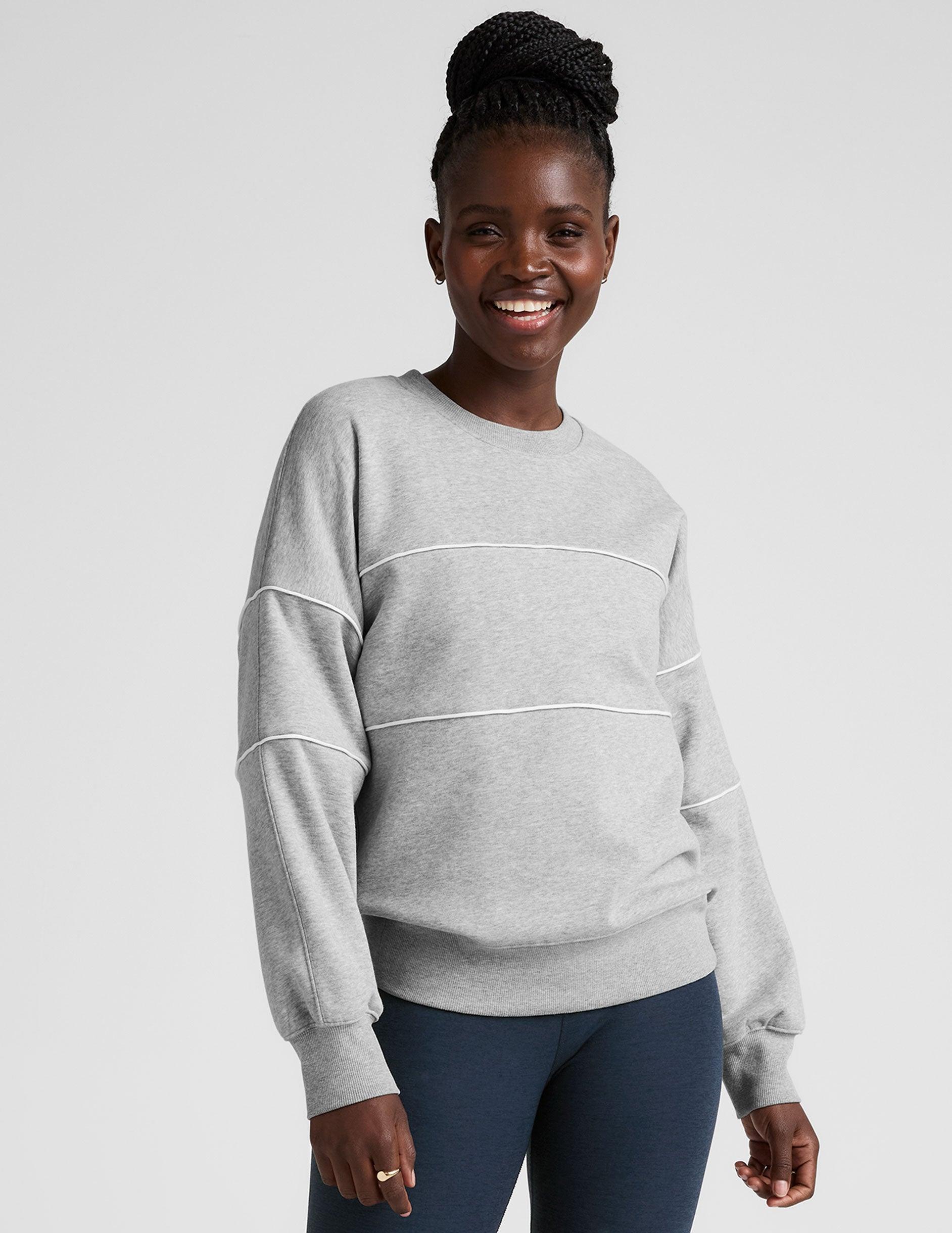 LuxeFleece Piper Oversized Sweatshirt Product Image