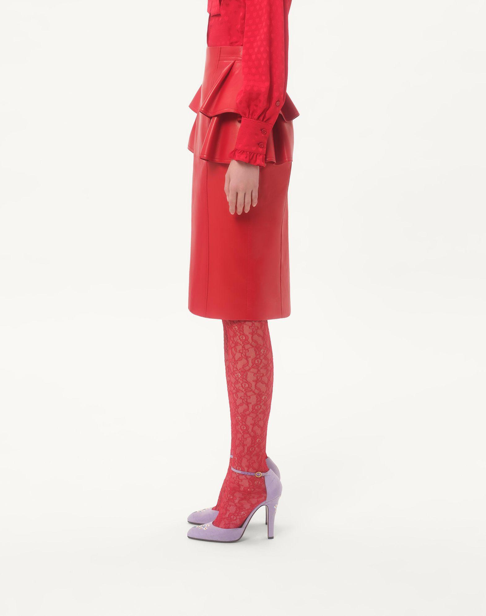 Leather Midi Skirt Product Image