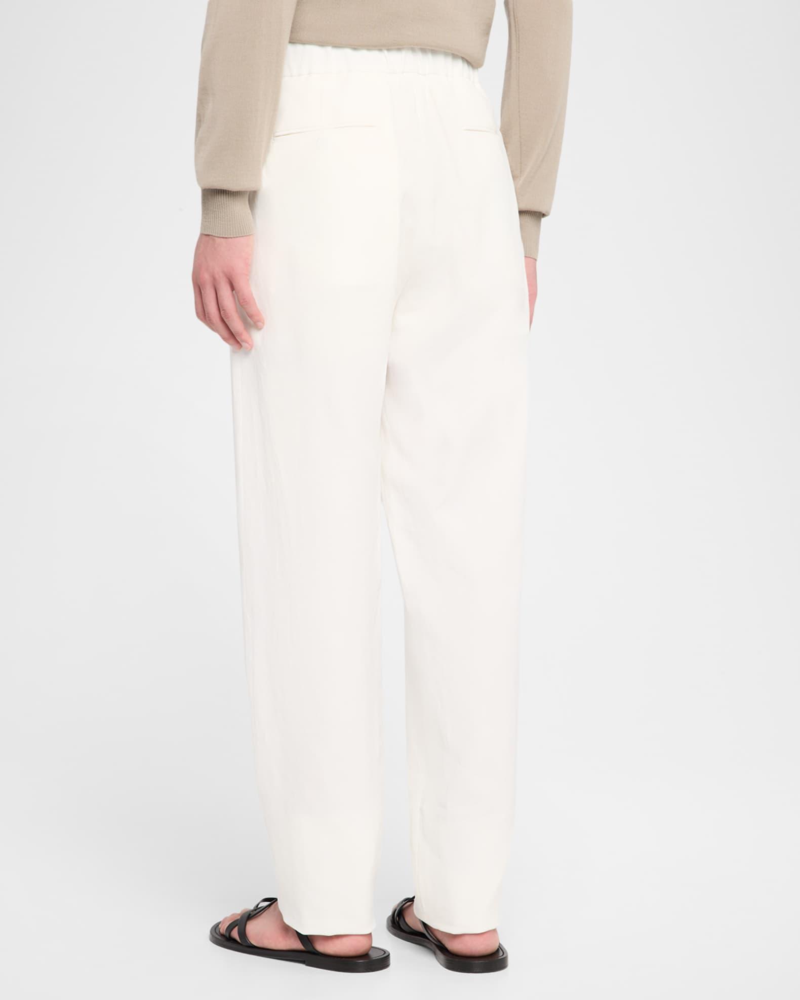 Men's Linen Drawstring Trousers Product Image
