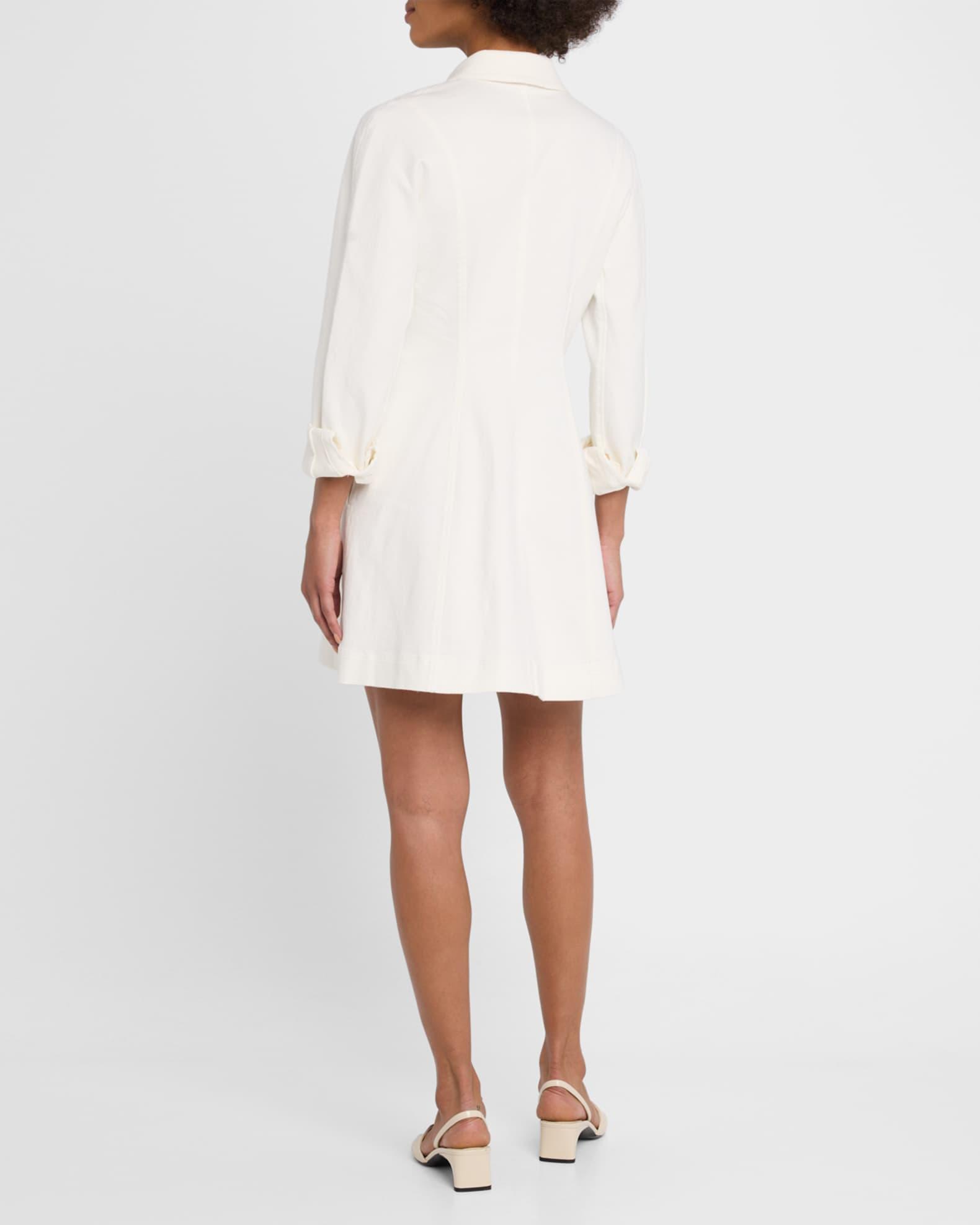 Alexa Denim Seamed Mini Dress Product Image