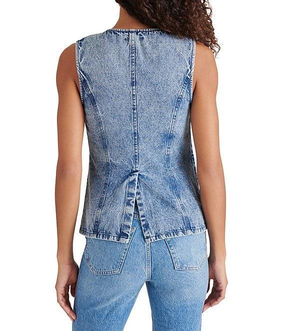 Steve Madden Wesley Round Neck Sleeveless Vest Top Product Image