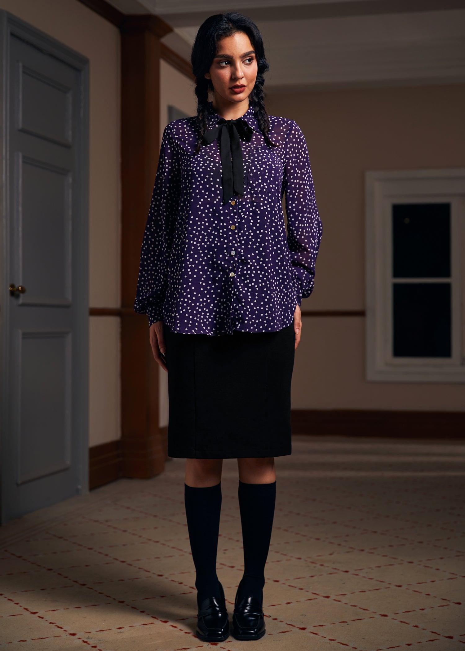 Enchanted Evening Collared Blouse Product Image