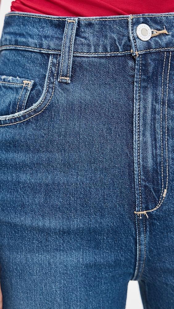 Favorite Daughter The Valentina Super High Rise Straight Jeans | Shopbop Product Image