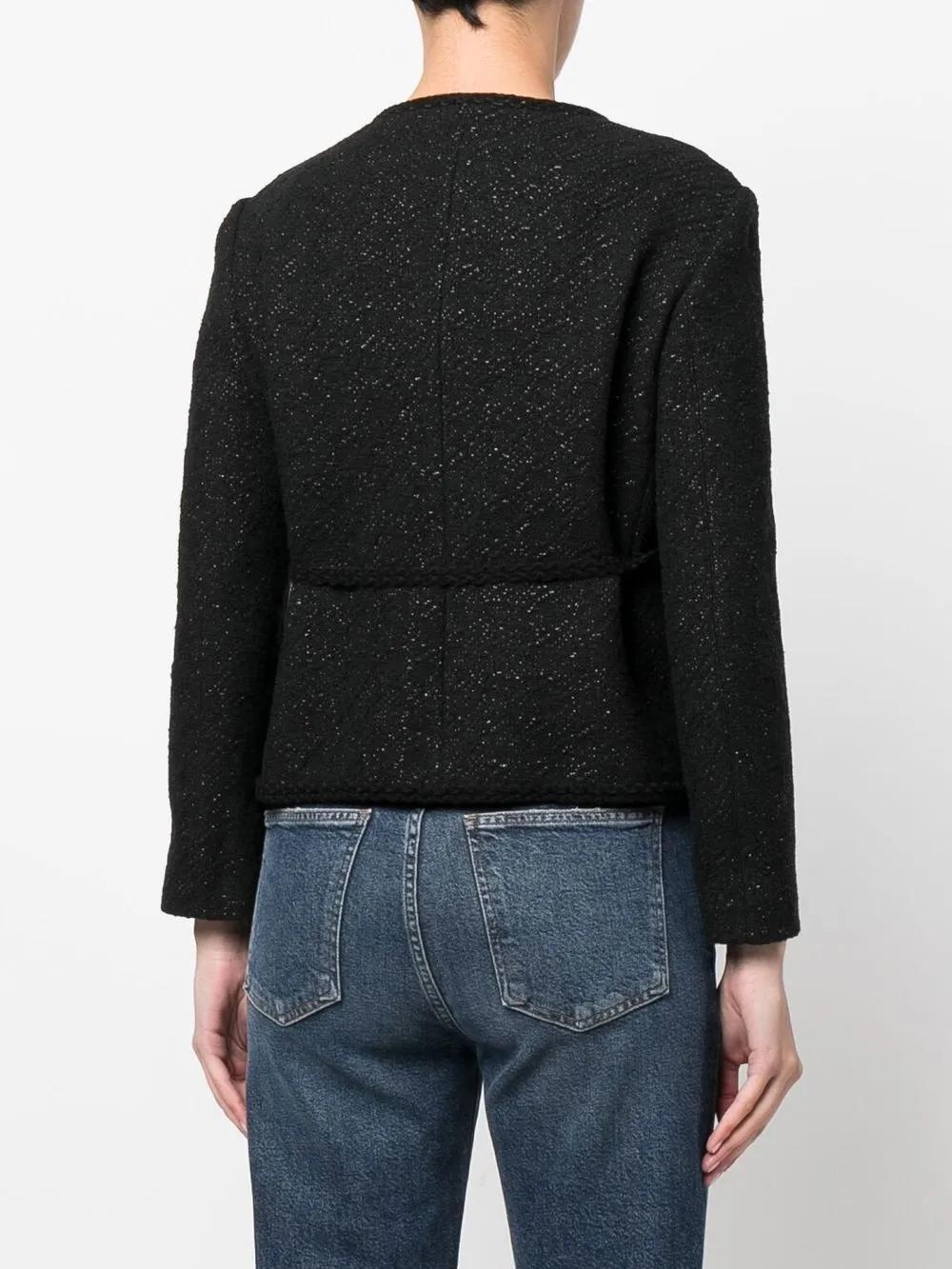 metallic-thread tweed jacket Product Image