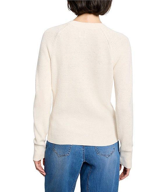 NIC + ZOE Shaker Stitch Knit V-Neck Long Sleeve Wrap Sweater Product Image
