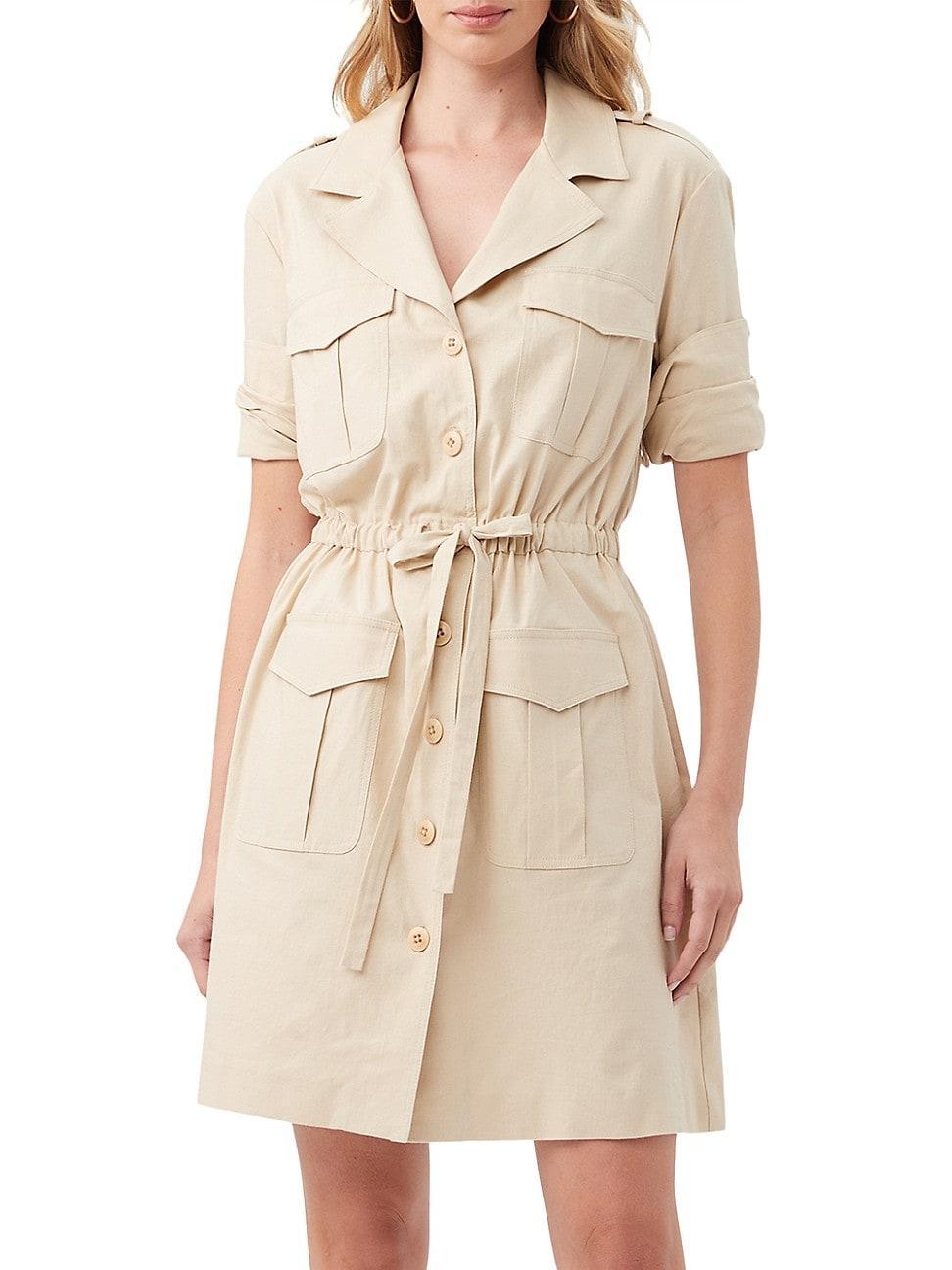 Womens Tasha Utility Drawstring Shirtdress Product Image
