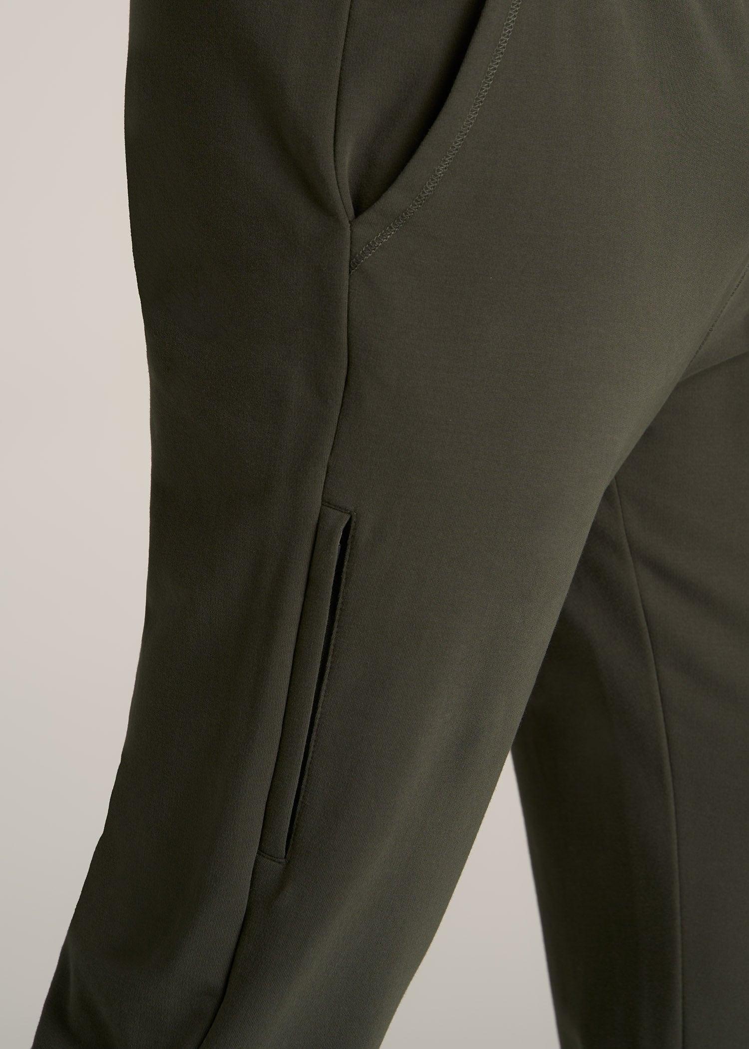 Microsanded French Terry Sweatpants for Tall Men in Iron Grey Product Image