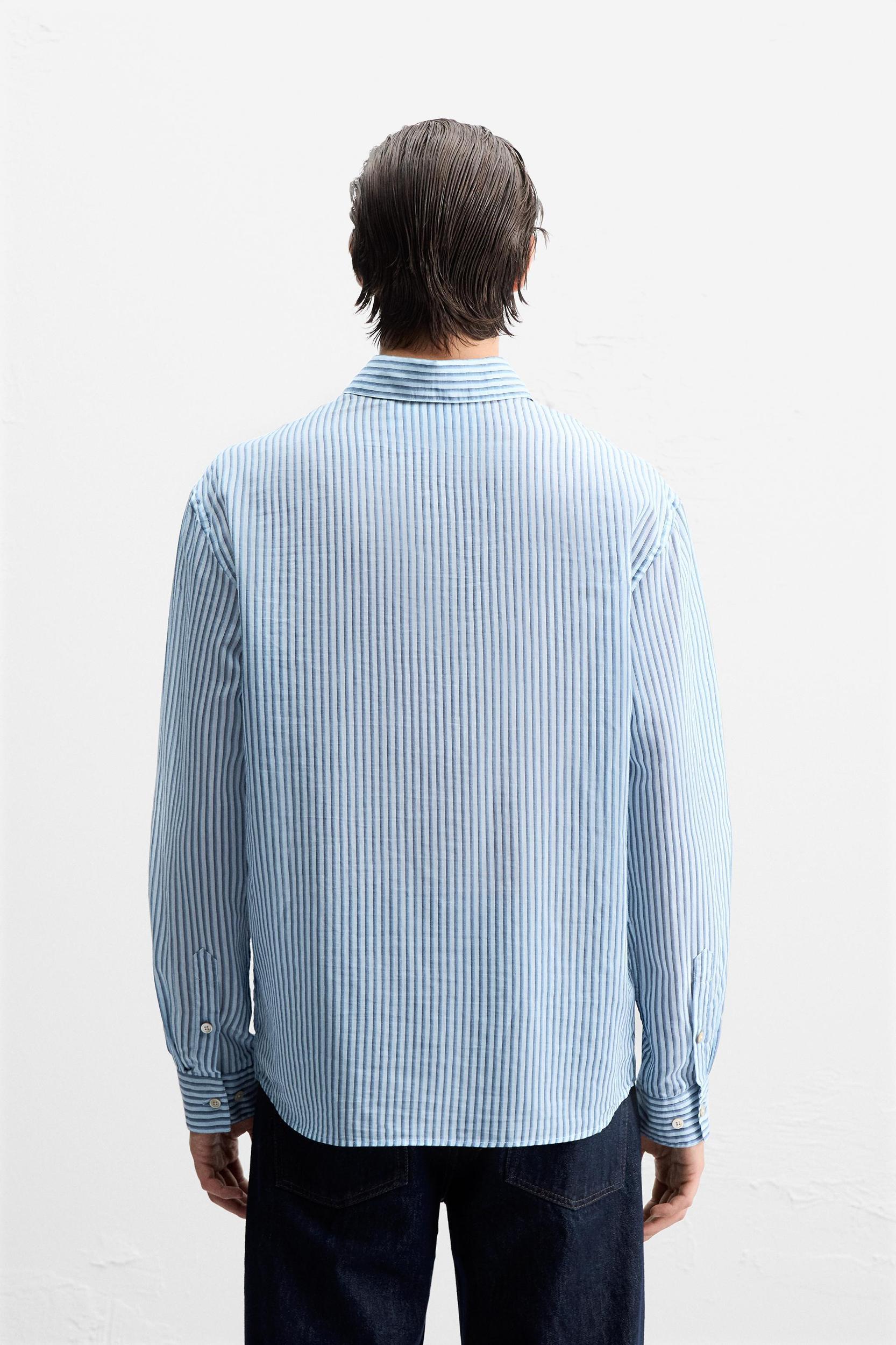 SILK - COTTON STRIPED SHIRT Product Image