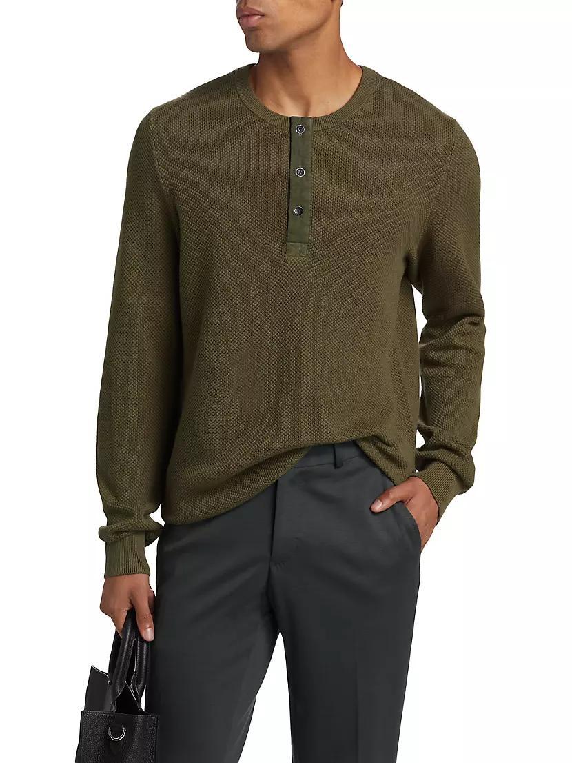 Dexter Cotton Crewneck Henley Product Image