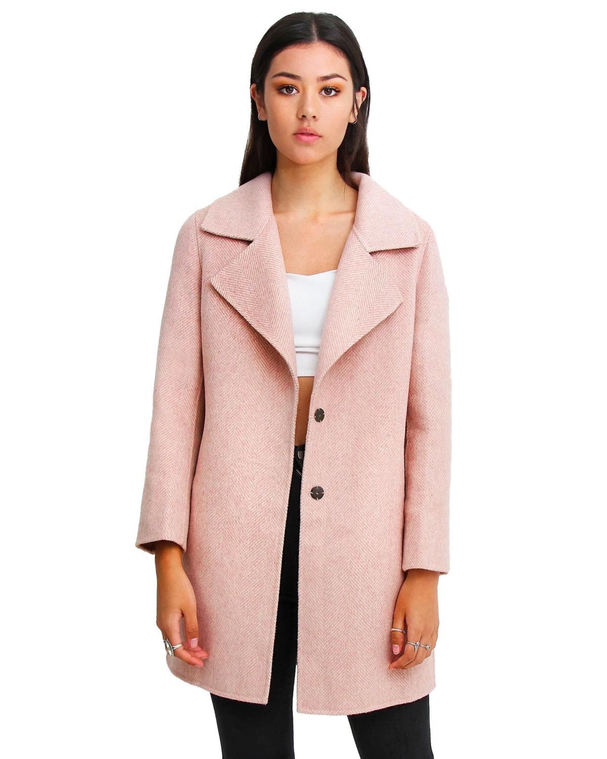 Belle & Bloom Womens Ex-Boyfriend Wool Blend Oversized Jacket Product Image